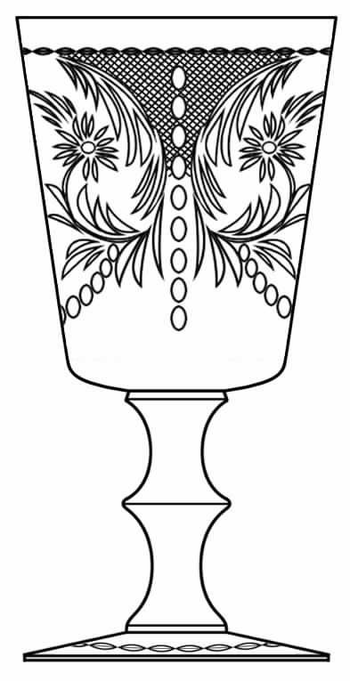 Clarendon Water Goblet by Hawkes-1