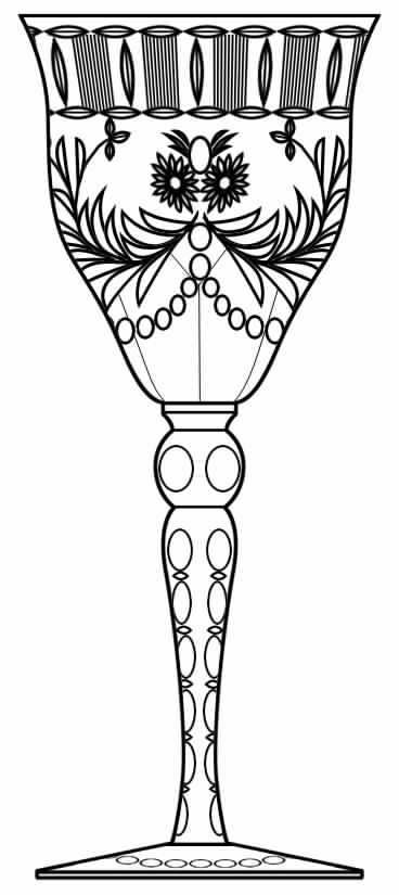 Coronet Water Goblet by Hawkes-1