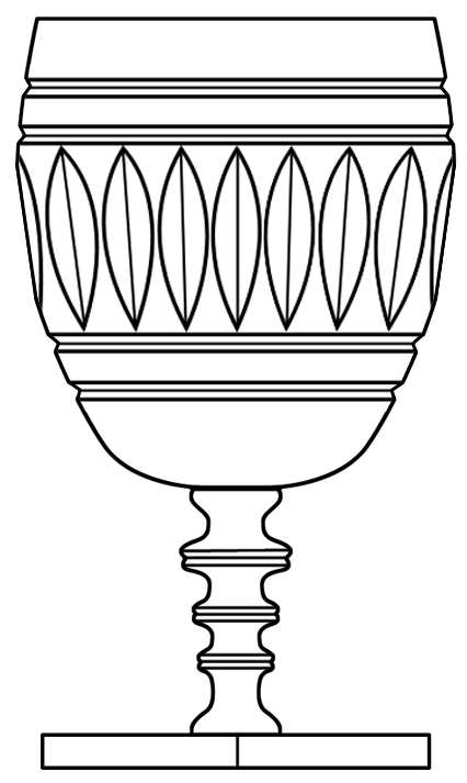 Dagney Water Goblet by Hawkes-1