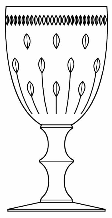 Dawn Water Goblet by Hawkes-1