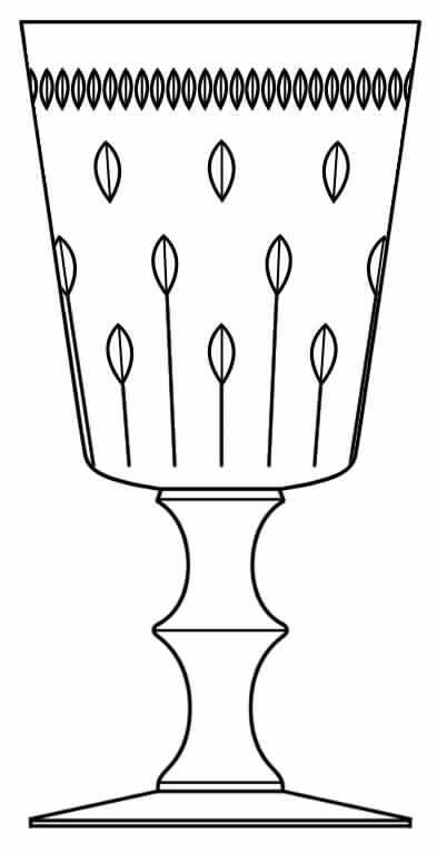 Dawn Water Goblet by Hawkes-1