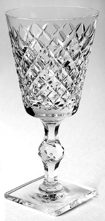 Delft Diamond Water Goblet by Hawkes-1