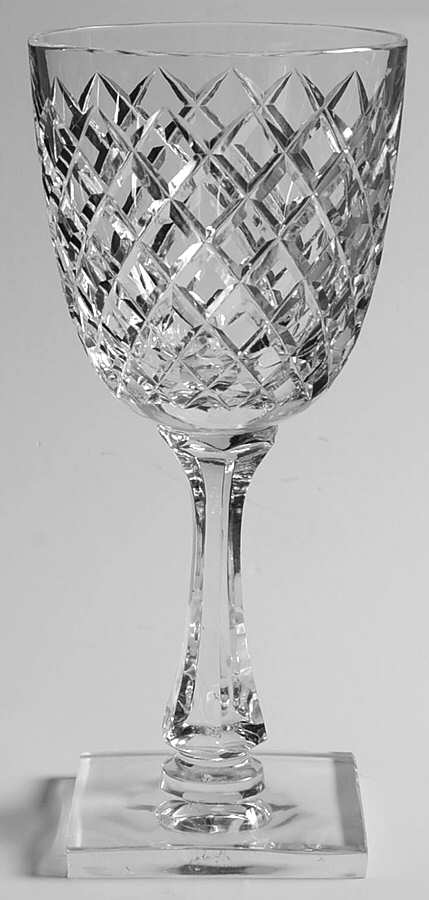 Delft Diamond Water Goblet by Hawkes-1