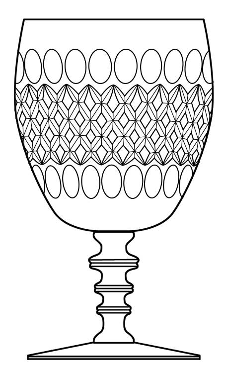 Downing Water Goblet by Hawkes-1