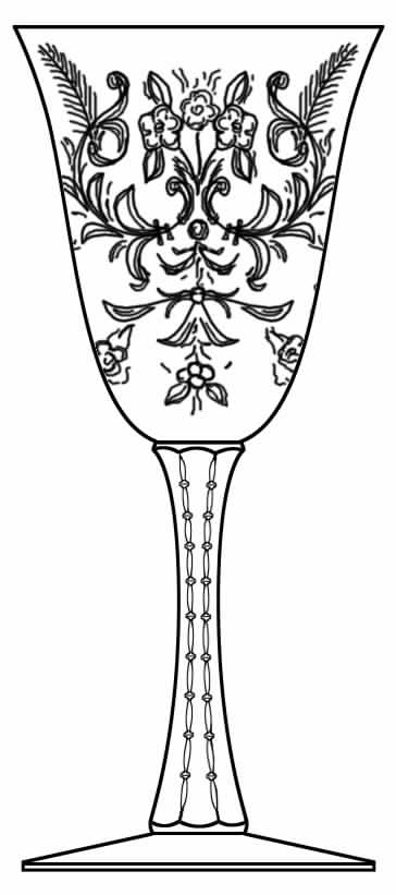 Empire Water Goblet by Hawkes-1