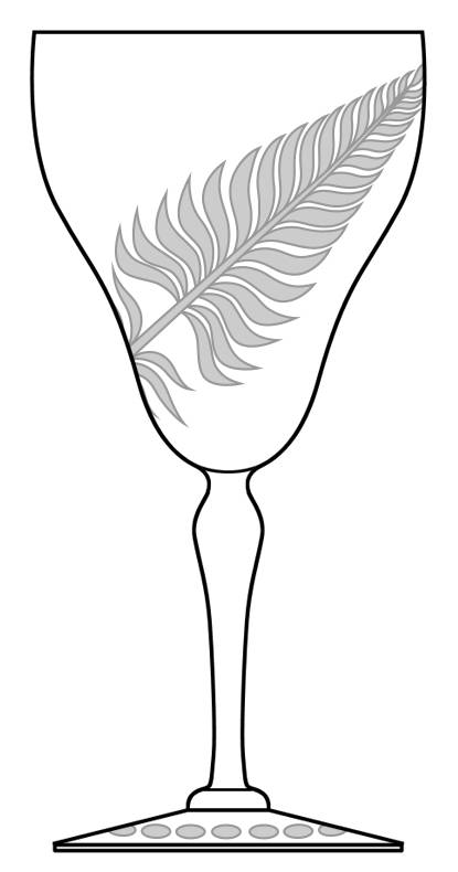 Fern Water Goblet by Hawkes-1