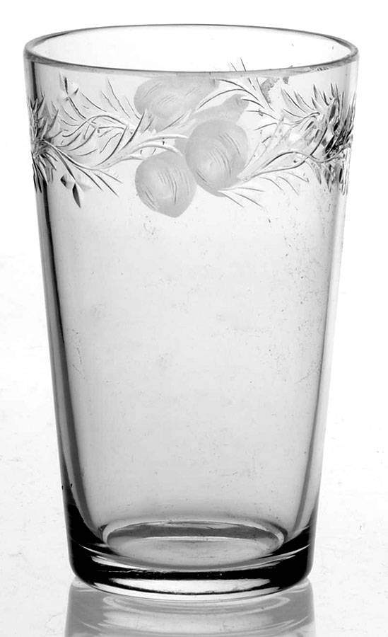 Fruits Border Flat Juice Glass by Hawkes-1