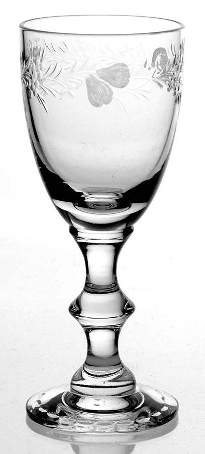 Fruits Border Sherry Glass by Hawkes-1
