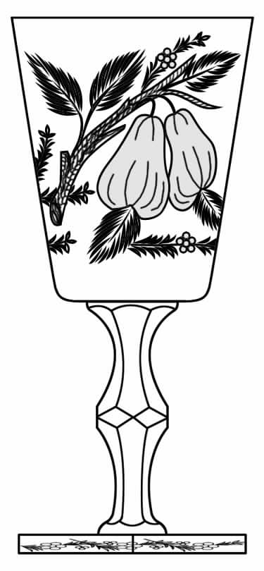 Gravic Fruits Water Goblet by Hawkes-1
