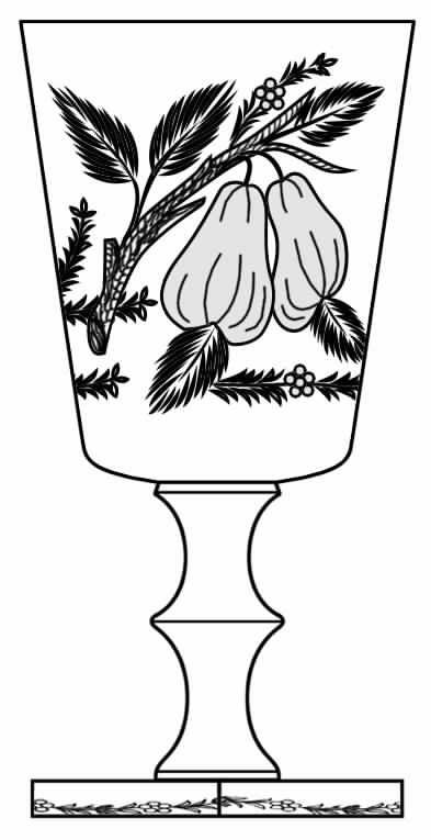 Gravic Fruit Water Goblet by Hawkes-1