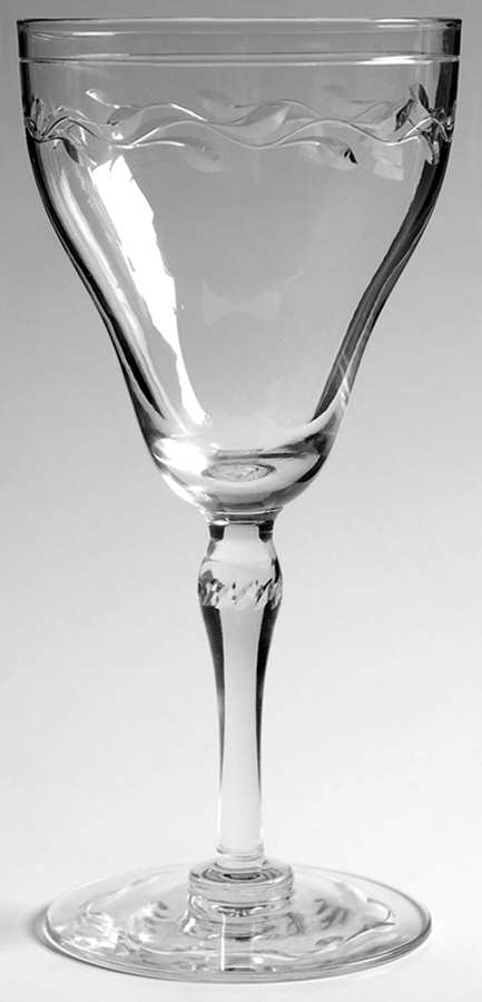 L-Rock Cut (Polished, Cut) Water Goblet by Hawkes-1