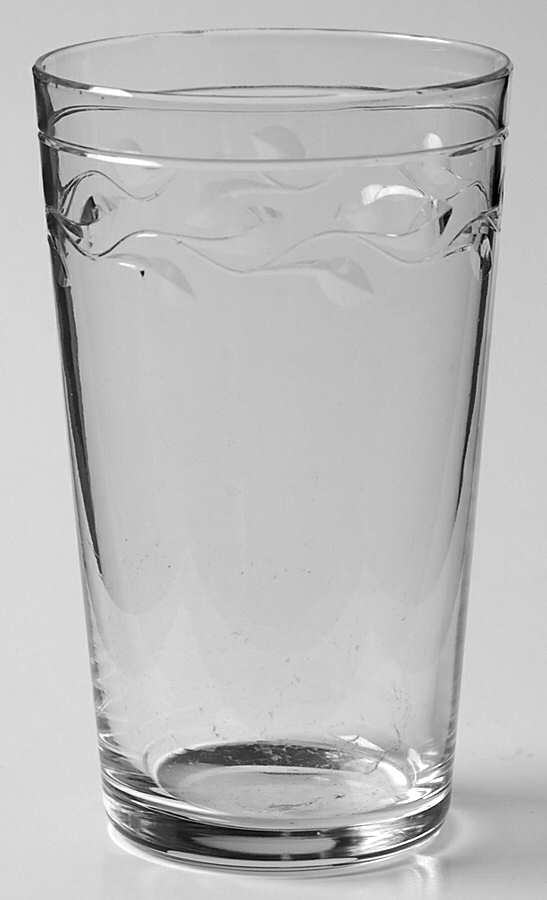 L-Rock Cut (Polished, Cut) Flat Juice Glass by Hawkes-1
