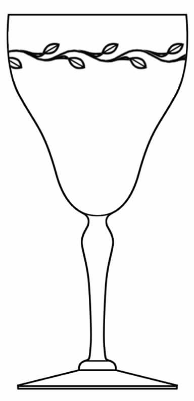 Laurel (Polished Cut)(Stem 2201) Water Goblet by Hawkes-1
