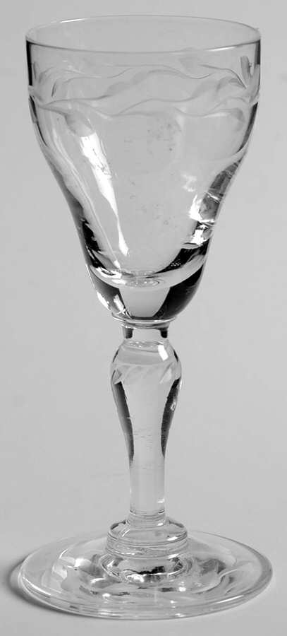 Laurel (Gray Cut)(Stem 2201) Cordial Glass by Hawkes-1