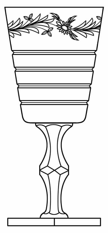 Le Moderne Water Goblet by Hawkes-1