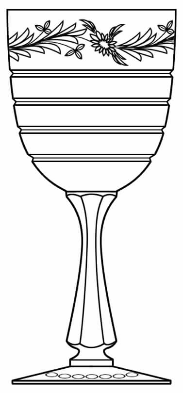 Le Moderne Water Goblet by Hawkes-1