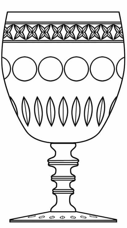 Manor (Stem 6028) Water Goblet by Hawkes-1