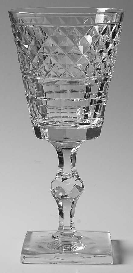 Marquis of Waterford (Square Base) Water Goblet by Hawkes-1