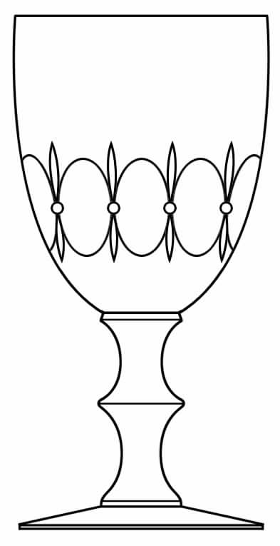 Montclair Border Water Goblet by Hawkes-1