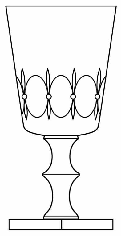 Montclair Border Water Goblet by Hawkes-1