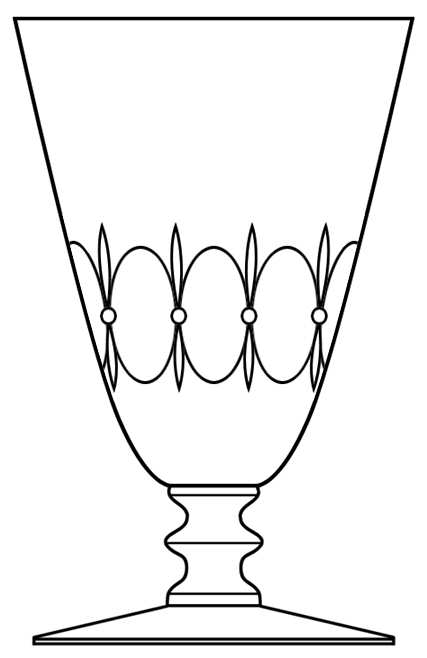 Montclair Border Water Goblet by Hawkes-1
