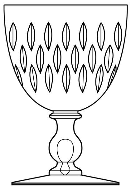 Othello Water Goblet by Hawkes-1
