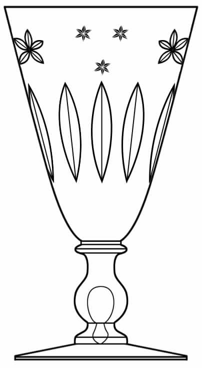 Ramsey and Caprice Water Goblet by Hawkes-1