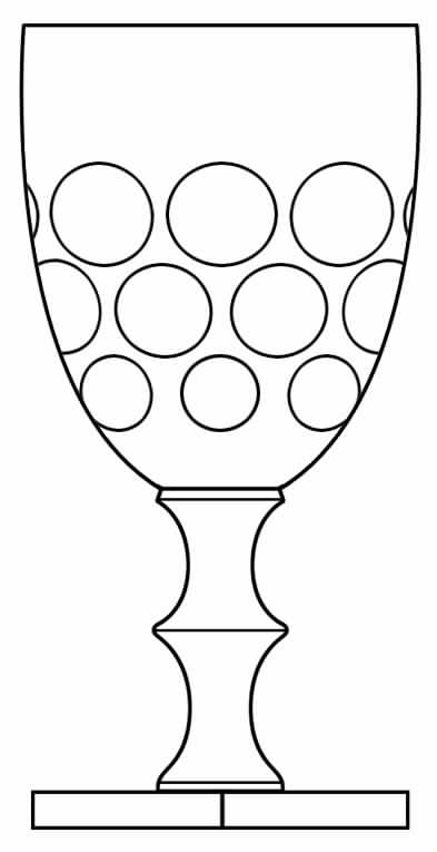 Revere (Square Base) Water Goblet by Hawkes-1