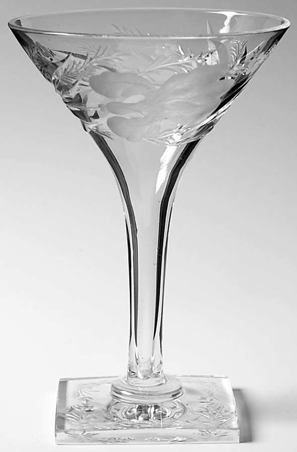 Satin Iris Tall Hollow Stem Champagne by Hawkes-1