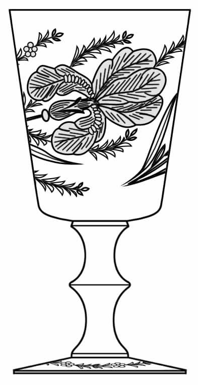 Satin Iris Water Goblet by Hawkes-1