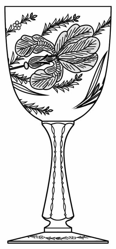 Satin Iris Water Goblet by Hawkes-1