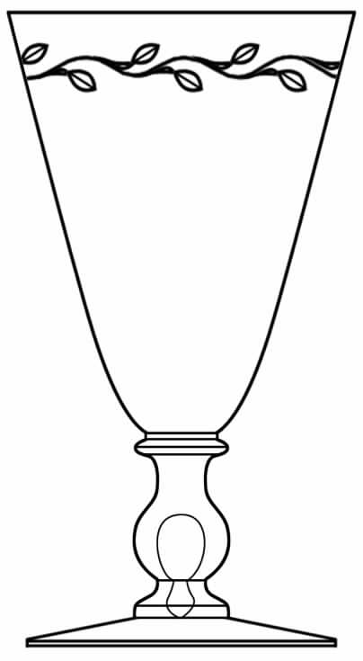 Satin Laurel Water Goblet by Hawkes-1