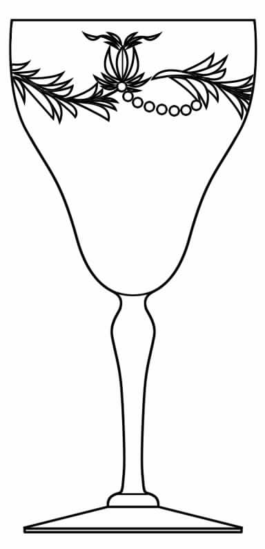 Satin Louise Water Goblet by Hawkes-1