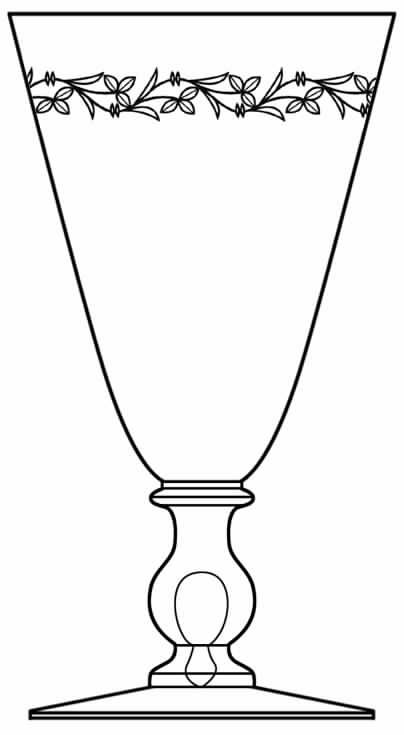 Satin Patricia Water Goblet by Hawkes-1