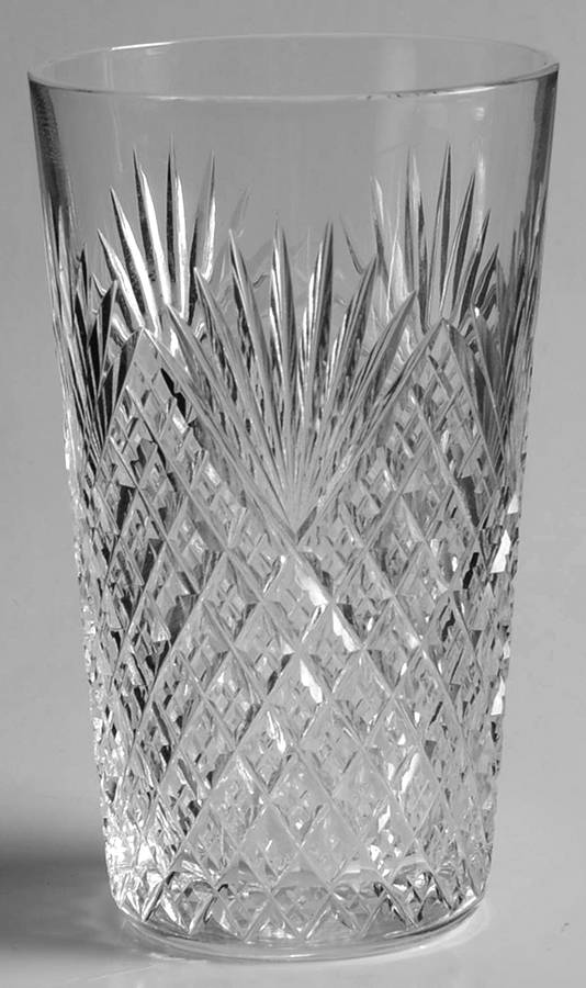 Strawberry, Diamond & Fan (#7334) Flat Juice Glass by Hawkes-1