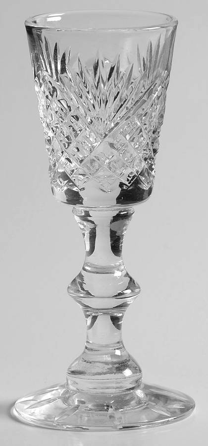 Strawberry, Diamond & Fan (#7334) Cordial Glass by Hawkes-1