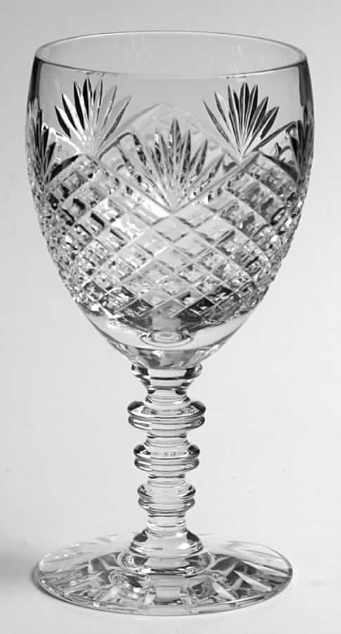 Strawberry, Diamond & Fan Wine Glass by Hawkes-1