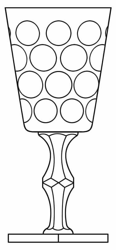Thousand Eyes Water Goblet by Hawkes-1