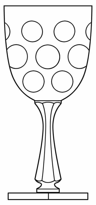 Thousand Eyes Water Goblet by Hawkes-1
