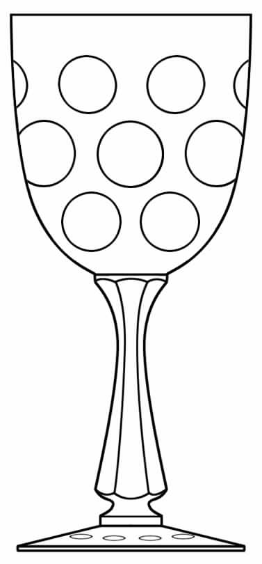Thousand Eyes Water Goblet by Hawkes-1