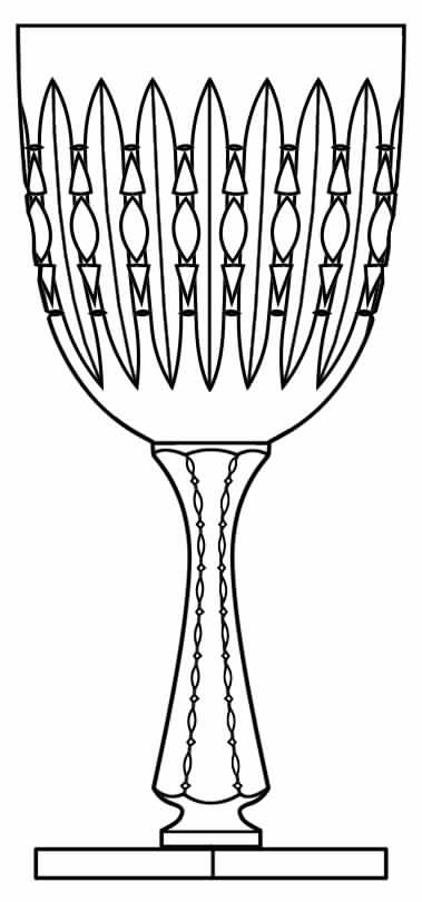 Triumph Water Goblet by Hawkes-1