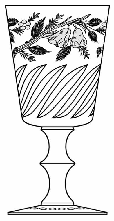 Twist and Fruits Water Goblet by Hawkes-1