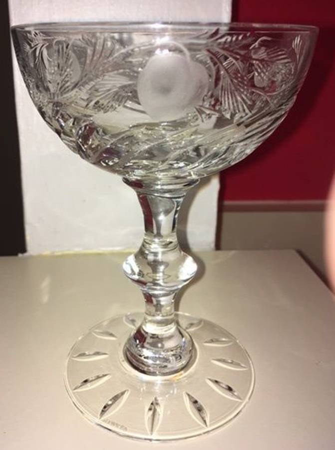 Twist and Fruits Champagne/Tall Sherbet by Hawkes-1