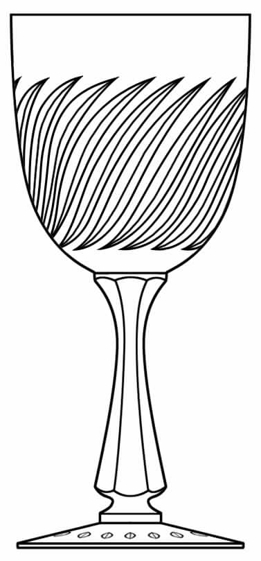 Twist Water Goblet by Hawkes-1