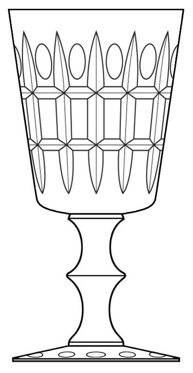 Venetian Water Goblet by Hawkes-1