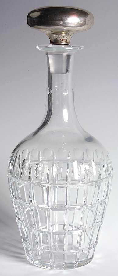 Vernay Decanter & Sterling Stopper by Hawkes-1