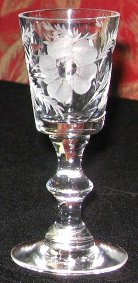 Wild Rose Cordial Glass by Hawkes-1