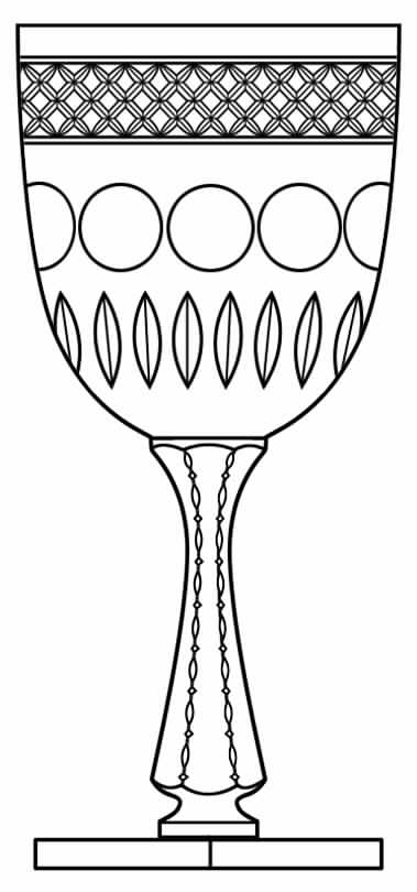 Woodmere (Stem 7227) Water Goblet by Hawkes-1