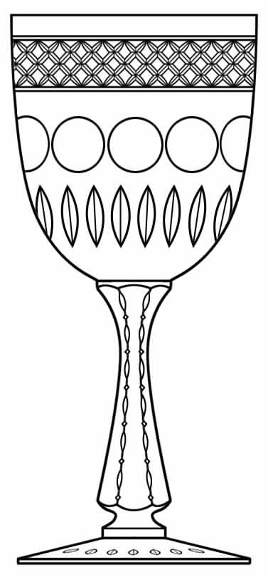 Woodmere (Stem 7240) Water Goblet by Hawkes-1
