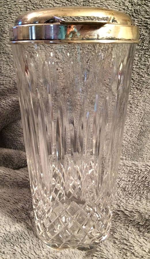 York 40 Oz Sterling Rim Martini Pitcher by Hawkes-1